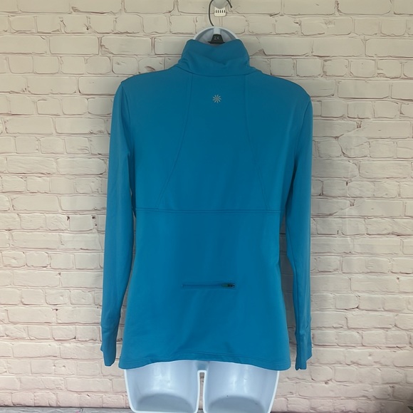 Athleta Tyrollean T neck yoga gym workout long sleeve shirt pullover medium - Picture 5 of 8